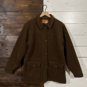 Outback Trading Company Brown Fleece Jacket Women's Size Large